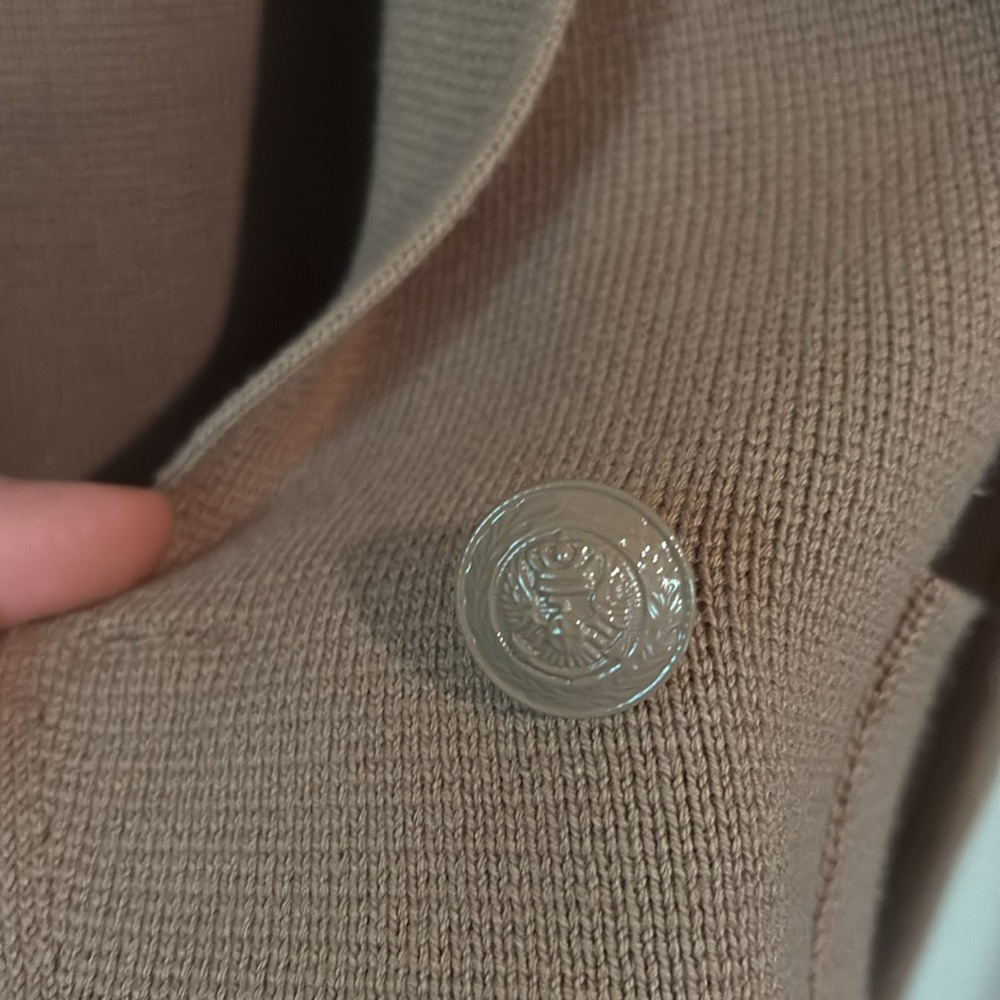 L'Agence Sofia Knit Blazer, Small in Gingersnap - Picture 7 of 13